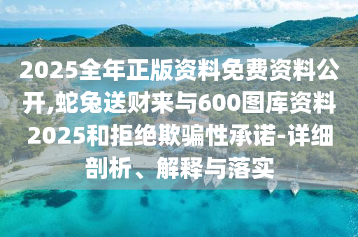 2025全年正版資料免費資料公開,蛇兔送財來與600圖庫資料2025和拒絕欺騙性承諾-詳細剖析、解釋與落實
